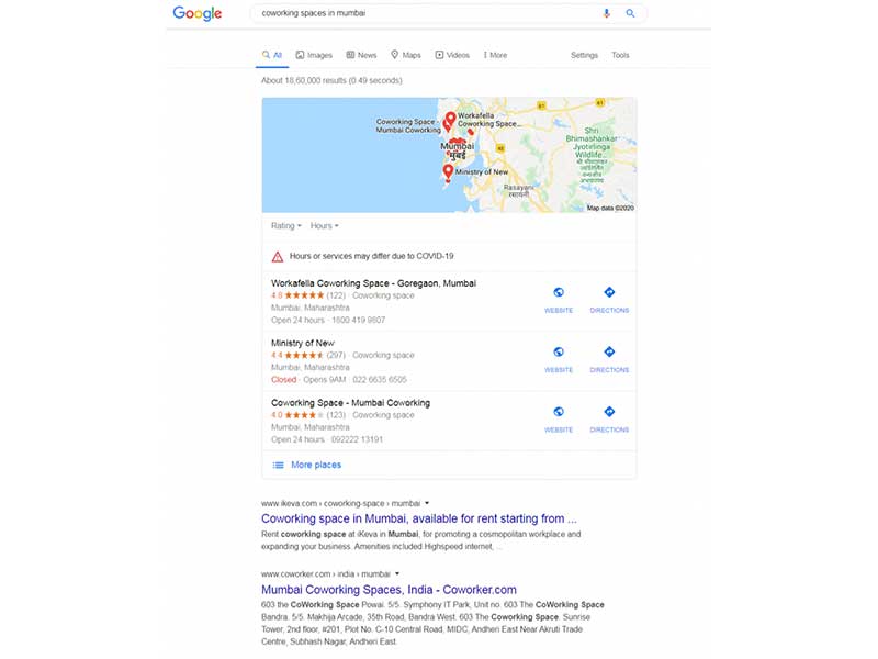 Google my busines-Coworking